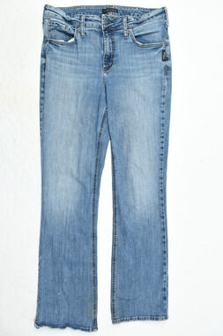 Silver Jeans Co AVERY Slim Boot Cut Jeans Womens 32x31 Blue Mid-Rise Stretch